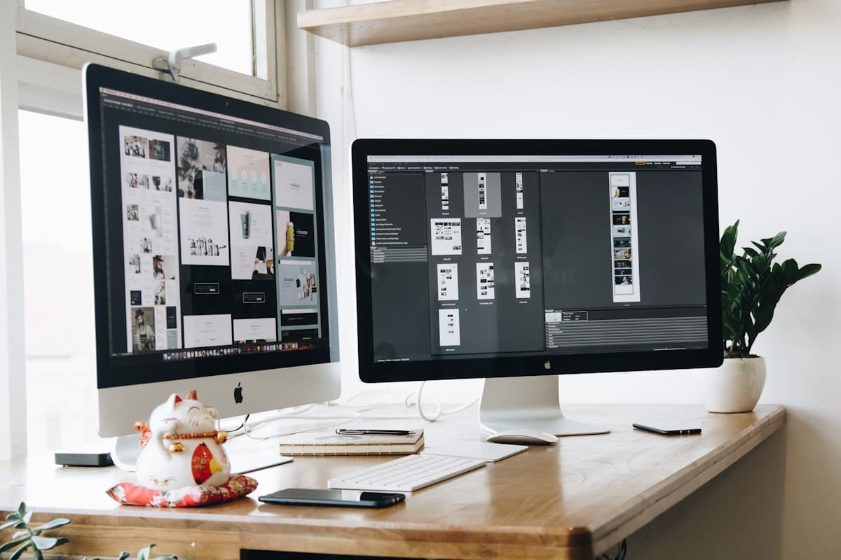 A clean custom-built website rendered on a laptop, what you get when the build is done right.