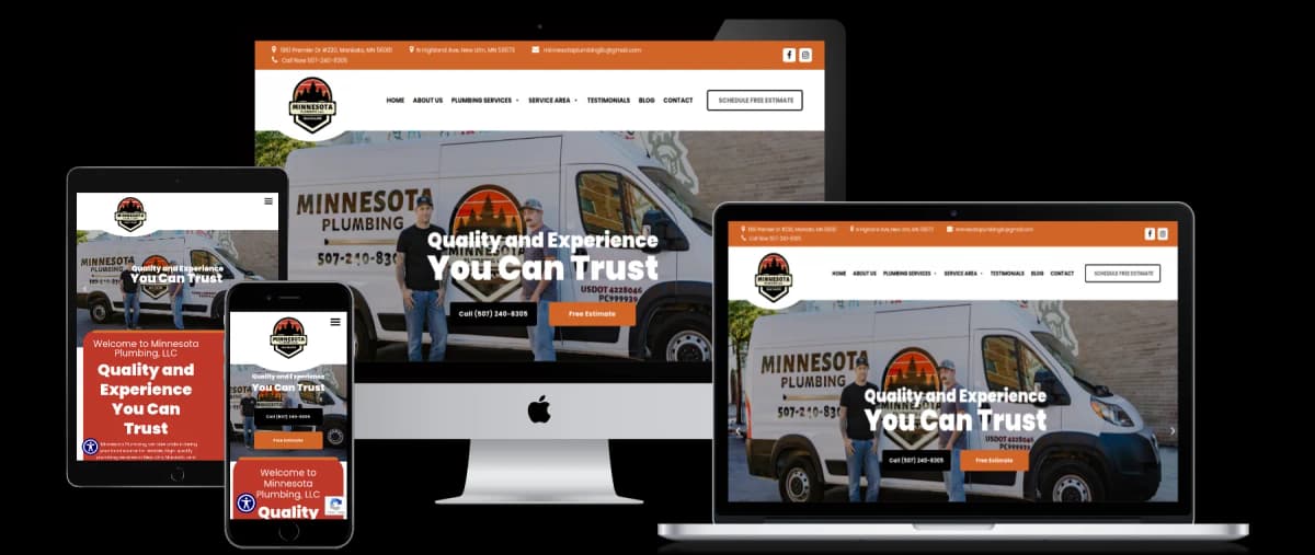 Contractor website design examples